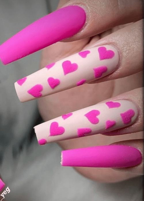 Valentine’s day is all about love so here are some amazing nail designs you will love #valentinesdaynails #valentinesdaynailsacrylic #nails #beauty #valentinesdaynailsacryliclong