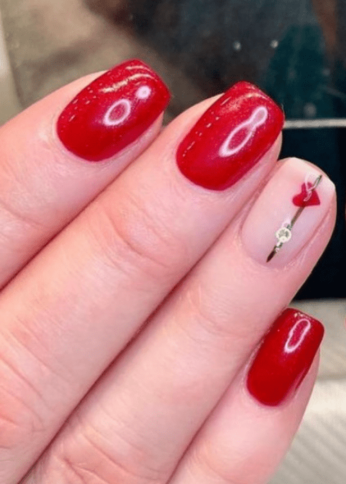 Beautiful Valentine’s day nail designs that you will want to try for yourself this year. #valentinesdaynails #valentinesdaynailsacrylic #nails #beauty #valentinesdaynailsacryliclong