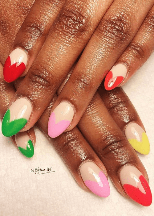 Beautiful Valentine’s day nail designs that you will want to try for yourself this year. #valentinesdaynails #valentinesdaynailsacrylic #nails #beauty #valentinesdaynailsacryliclong