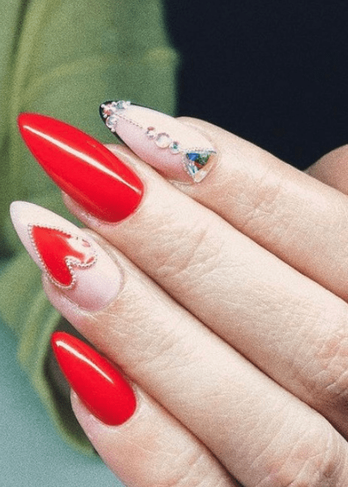 Valentine’s day is all about love so here are some amazing nail designs you will love #valentinesdaynails #valentinesdaynailsacrylic #nails #beauty #valentinesdaynailsacryliclong