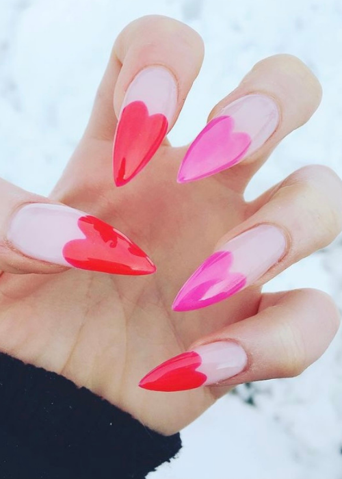 Valentine’s day is all about love so here are some amazing nail designs you will love #valentinesdaynails #valentinesdaynailsacrylic #nails #beauty #valentinesdaynailsacryliclong