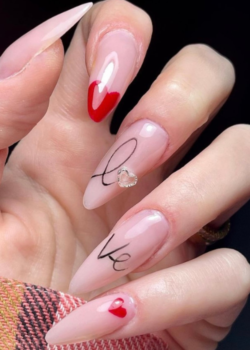 Valentine’s day is all about love so here are some amazing nail designs you will love #valentinesdaynails #valentinesdaynailsacrylic #nails #beauty #valentinesdaynailsacryliclong