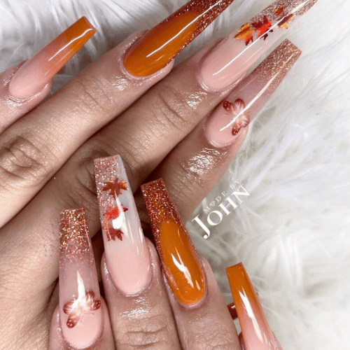 Fall nail art