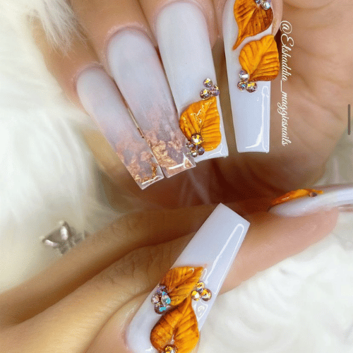 Fall nail art