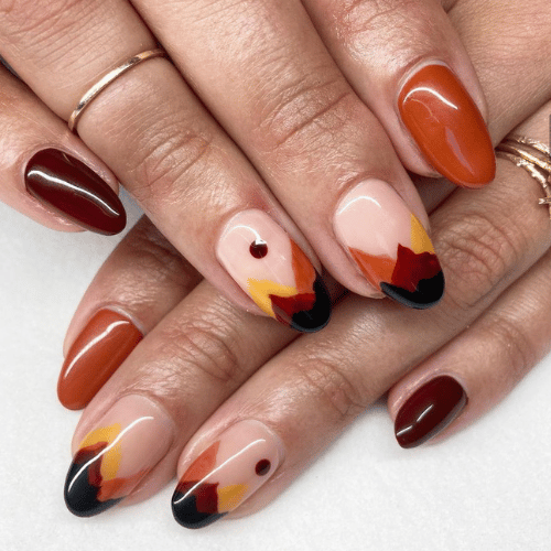 Fall nail design