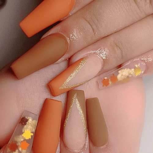 Fall nail design