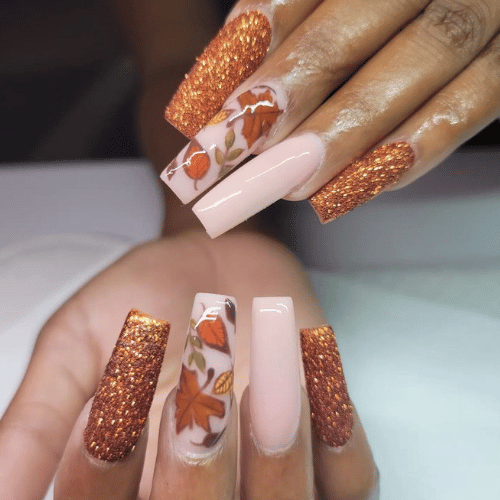 Fall nail design