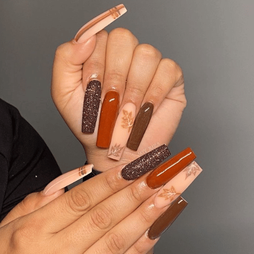 Fall nail art