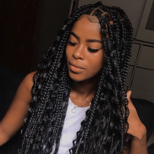 Large Goddess Box Braids