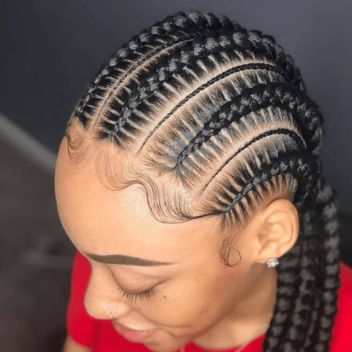 Straight Back Stitch Braids